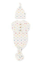 Knotted Gown with Hat Set in Pastel Mickey Mouse