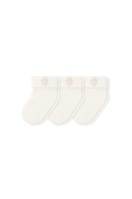 Baby 3-Pack Socks in Cloud