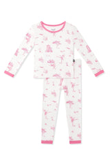 Long Sleeve Pajamas in Toile Ballet