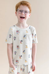 Toddler Crew Neck Tee in Mickey Mouse and Friends