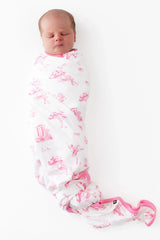 Swaddle Blanket in Toile Ballet