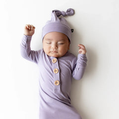 Knotted Gown with Hat Set in Taro