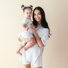 Women’s Biker Short Set in Oat