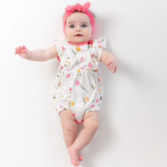 Bubble Romper in Tulip