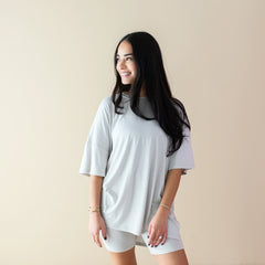 Women’s Biker Short Set in Oat