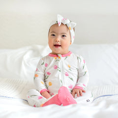 Zippered Footie in Tulip