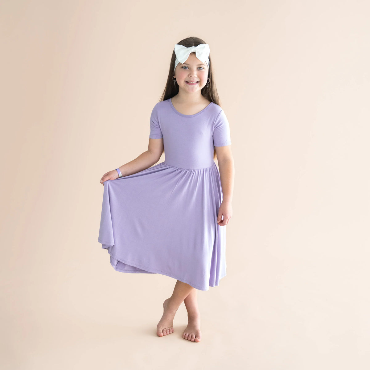 Twirl Dress in Taro