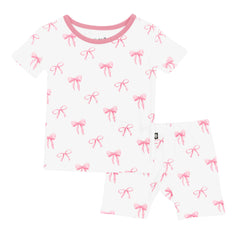 Short Sleeve Pajamas in Bow