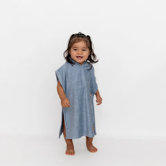 Swim Poncho in Slate