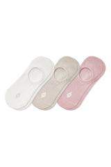 Women's No Show Socks 3-Pack in Neutral