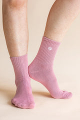 Adult Crew Socks in Apple Blossom