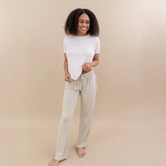 Women's Crew Neck Tee in Snow