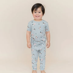 Short Sleeve with Pants Pajamas in Mallard Duck