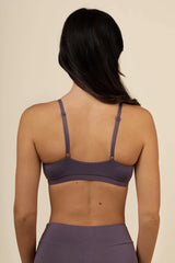 Women's Scoop Neck Bralette in Currant