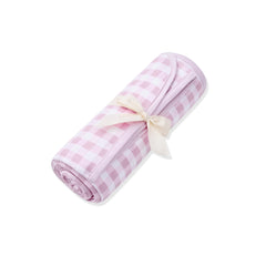Swaddle Blanket in Gingham Thistle