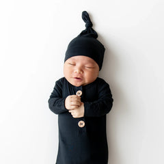 Knotted Gown with Hat Set in Midnight