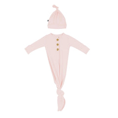 Knotted Gown with Hat Set in Blush