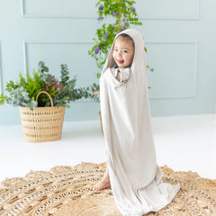 Toddler Hooded Bath Towel in Oat