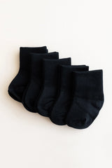 Quarter Socks Combo 5-Pack in Midnight