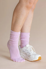 Adult Scrunch Socks in Thistle