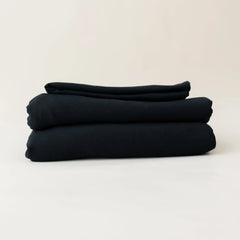 Fitted Sheet with Pillowcases in Midnight
