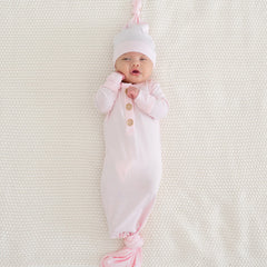 Knotted Gown with Hat Set in Sakura