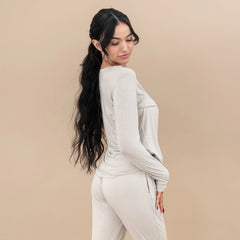 Women's Jogger Pajama Set in Oat