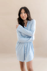 Long Sleeve Women’s Nightshirt in Breeze