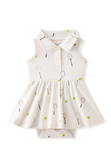 Polo Bodysuit Dress in Tennis