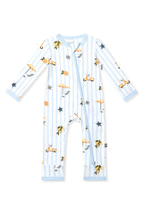 Zippered Romper in Amalfi Coast