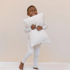 Long Sleeve Pajamas in Oat