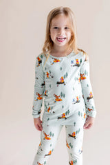 Long Sleeve Pajamas in Winnie the Pooh Hundred Acre Wood
