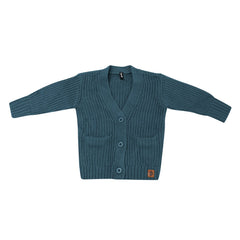 Chunky Knit Oversized Cardigan in Atlantic