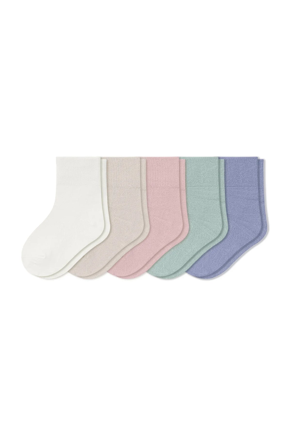 Quarter Socks Combo 5-Pack in Pastel