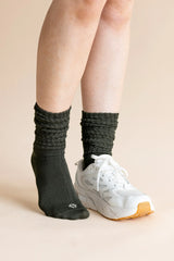 Adult Scrunch Socks in Fir
