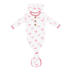 Knotted Gown with Bow Set in Bow