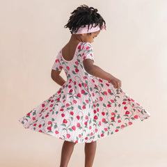 Twirl Dress in Strawberry Fields