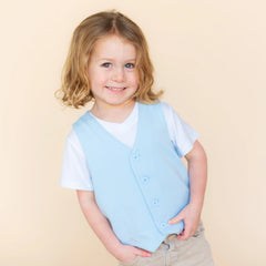 Tuxedo Vest in Breeze