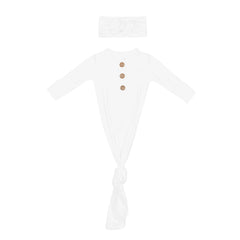 Knotted Gown with Bow Set in Cloud