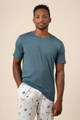 Men's Short Sleeve & Pant PJ Set in Home Run