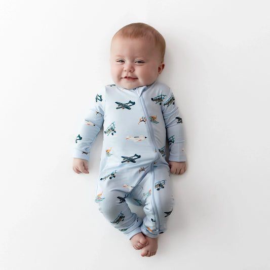 Zippered Romper in Take Off