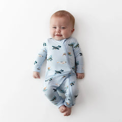 Zippered Romper in Take Off