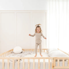 Fitted Sheet with Pillowcases in Oat