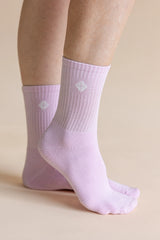 Adult Crew Socks in Thistle