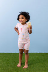 Short Sleeve Pajamas in Sakura Ice Cream