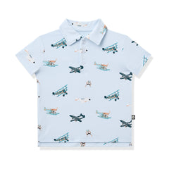 Toddler Short Sleeve Polo in Take Off