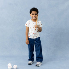 Toddler Basic Tee in Home Run