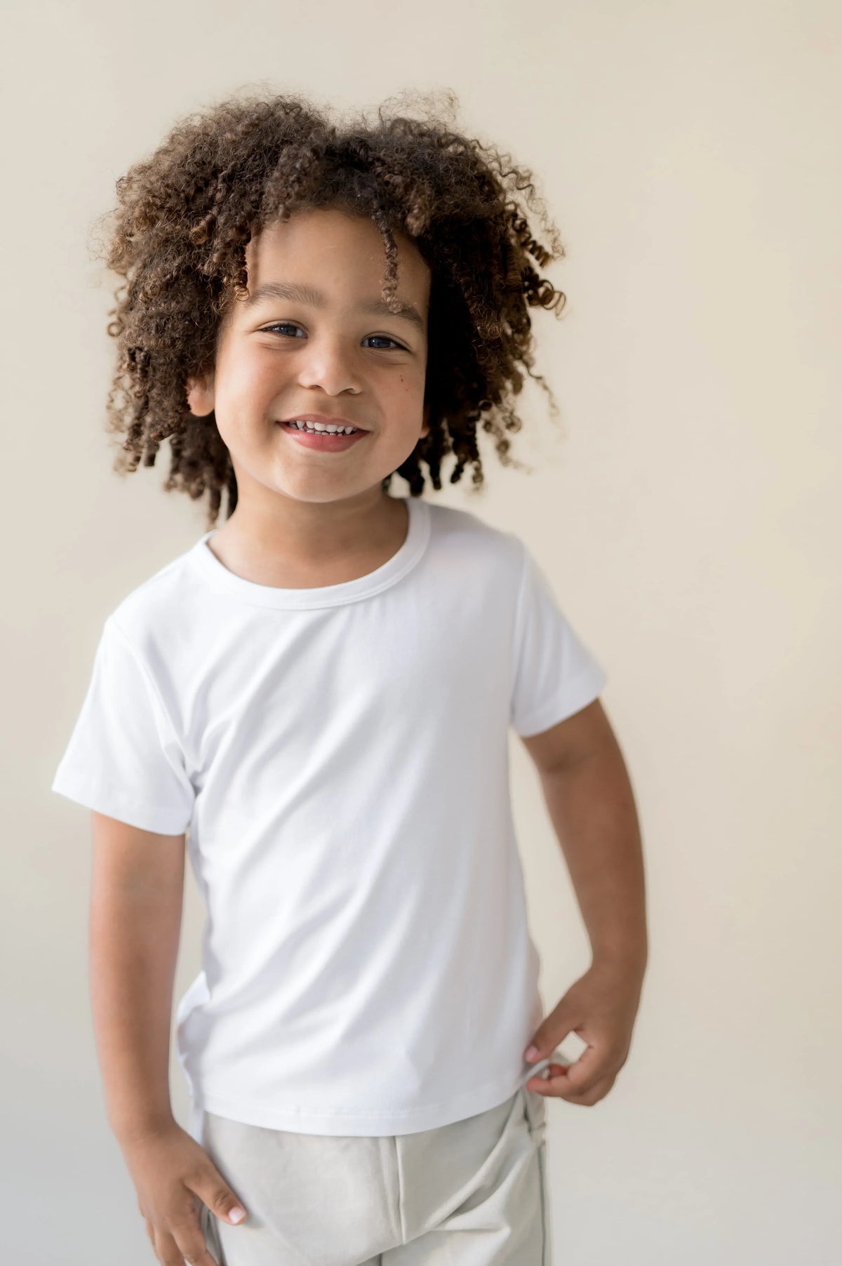 Toddler Basic Tee in Snow