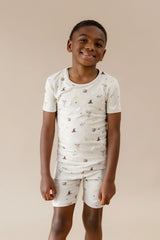Short Sleeve Pajamas in Starry Icon