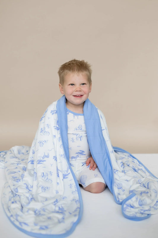 Youth Blanket in Toile Safari 1.0